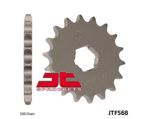 Jt передня зірочка 568 17 yamaha xs 650 '75-'81, xs650 se '78-'83 (56817jt) (ланцюг 530)