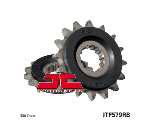 Jt передня зірочка 579 16 з гумою yamaha r1 '98-'03, fzs 1000 '01-'05 (57916jtrb) (ланцюг 530)