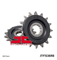 Jt передня зірочка 585 16 з гумою kawasaki zx-6r/rr '07-17, yamaha xtz 750 '90-'98 (58516jtrb) (ланцюг 520) - заміна jtf1536.16