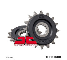 Jt передня зірочка 585 16 з гумою kawasaki zx-6r/rr '07-17, yamaha xtz 750 '90-'98 (58516jtrb) (ланцюг 520) - заміна jtf1536.16