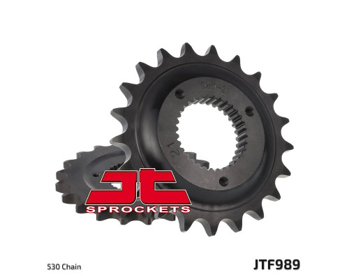 Jt передня зірочка 989 21 harley davidson xlh 883/1200 sportster '91-'92 (jtf989.21) (ланцюг 530)