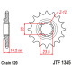 Jt передня зірочка з гумою honda crf 450 lk '19 (jtf1345.13rb)* (ланцюг 520)