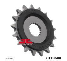 Передня зірочка jt з гумою triumph 900 street twin / cup / scrambler '16-18 (jtf1185.17rb)* (ланцюг 520)