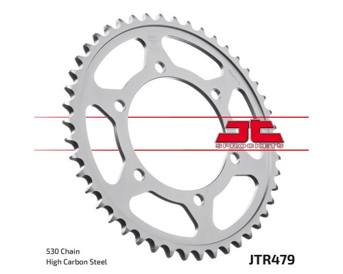 Jt задня зірочка 241 45 yamaha r1 '04-'08, fz 1 '06-'14, r6b '06-'15 (24145jtzbk) (ланцюг 530) чорний