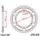 Jt задня зірочка 241 45 yamaha r1 '04-'08, fz 1 '06-'14, r6b '06-'15 (24145jtzbk) (ланцюг 530) чорний