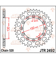 Jt задня зірочка 245 41 honda xl 600 lm '85-'88 (24541jt) (ланцюг 520)