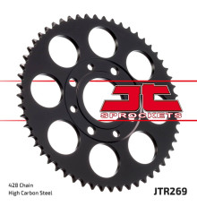 Jt задня зірочка 269 42 honda cg 125 '02-'05, cm 125 '82-'97, cb 125t '82-'88, daelim vc 125 '96-'99 (26942jt) (ланцюг 428)