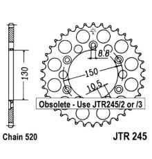 Задня зірочка jt 270 52 hoda xl /xr(27052jt) (ланцюг 520)