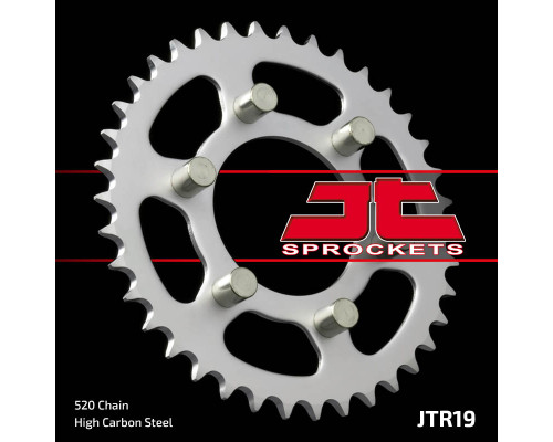 Jt задня зірочка 3553 37 aprilia af1 125 '88-'93 (355337jt) (ланцюг 520)