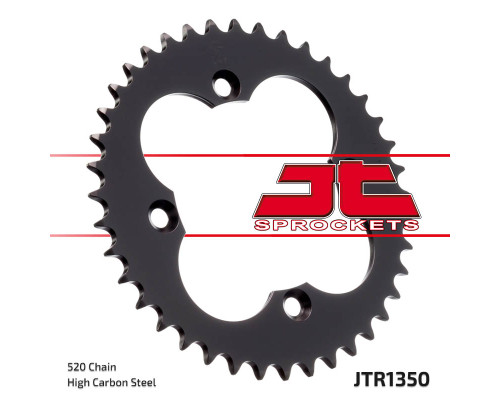 Jt задня зірічка 4303 37 honda trx 250/300/400/450 (jtr1350.37) (ланцюг 520)
