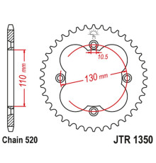 Jt задня зірічка 4303 40 honda trx (jtr1350.40)* (ланцюг 520)