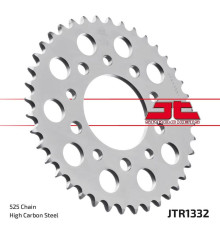 Jt задня зірочка 4350 42 honda cb400, triumph 800 america,speedmaster '03-'06, 865 america '07-'15 (435042jt) (ланцюг 525) колір сріблистий