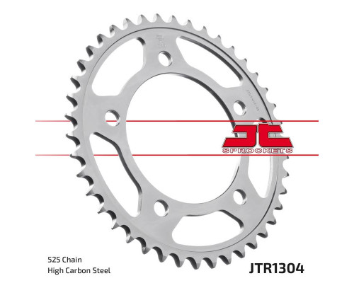 Jt задня зірочка 4357 43 honda cb 600 hornet '07-'13, cbr 600f '97-'98, '11-'14, cbf 600 '04-'07 (435743jtzbk) (ланцюг 525) чорний