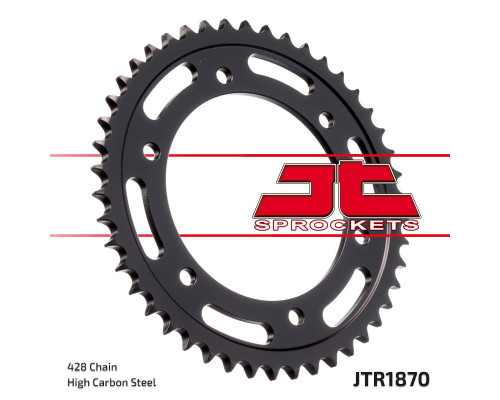 Jt задня зірочка 4372 46 yamaha tzr 125r '94-'96, ybr 250 '07-'11 (437246jt) (ланцюг 428)