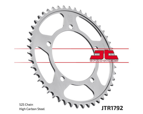 Jt задня зірочка 4398 45 suzuki gsxr 600 '01-'05, gsxr 750 '06-'10 triumph 600/650 caytona '03-'05 (439845jt) (ланцюг 525)