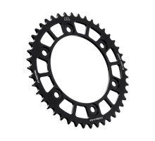 Jt задня зірочка 4400 43 алюмінієва honda cbr 600/900/929/954/1000 (440043jta) (ланцюг 520) чорний