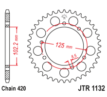 Задня зірочка jt 4406 59 aprilia rx 50 factory e4 2t lc '18 (440659jt) (ланцюг.420)