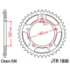 Jt задня зірочка 4409 43 suzuki gsf 1250 '06-'16, gsxr 1000/1300 (440943jtzbk) (ланцюг 530) чорний