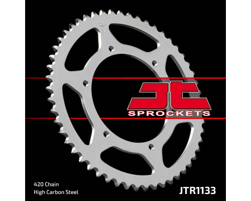 Задня зірочка jt 4412 53 aprilia rs 50 '06-'14, derbi gpr 50 '04-'13, senda sm 50 '07-'12 (441253jt) (ланцюг.420)
