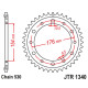 Jt задня зірочка 4434 43 honda vfr750, vfr800 v-tec '02-'14, vfr800x crossrunner '11-'15 (443443jtzbk) (ланцюг 530) чорний