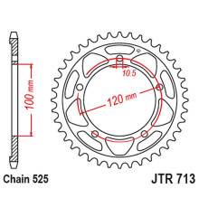 Задня зірочка jt 4447 40 aprilia rsv 1000 11-15 (444740jt) (ланцюг.525)