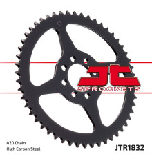 Задня зірочка jt 4461 52 yamaha dt 50r '99-'02 (446152jt) (ланцюг 420) - може замінити 832 52 (jtr832.52)