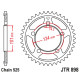 Jt задня зірочка 4508 41 ktm 950/990/1190 rc8 /duke/ supermoto (450841jtzbk) (ланцюг 525) чорний