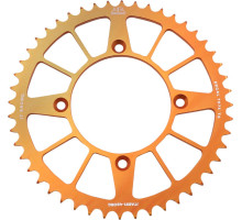 Задня зірочка jt 4549 48 алюмінієвий racelite ktm freeride 250 14-17 (+2), 350 12-17 (454948jta) (ланцюг 520) оранжевий