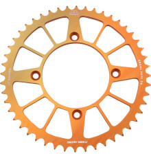 Задня зірочка jt 4549 48 алюмінієвий racelite ktm freeride 250 14-17 (+2), 350 12-17 (454948jta) (ланцюг 520) оранжевий