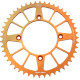 Задня зірочка jt 4549 48 алюмінієвий racelite ktm freeride 250 14-17 (+2), 350 12-17 (454948jta) (ланцюг 520) оранжевий