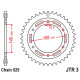 Jt задня зірочка 4613 42 bmw f 800 gs '06-'13 болт 10.5mm (461342jtzbk) (ланцюг 525) чорний