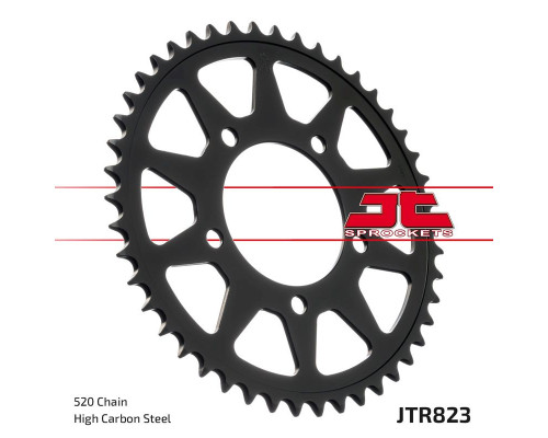 Jt задня зірочка 795 39 suzuki gs 500 e/f 88-10 (79539jtzbk) (ланцюг 520) чорний