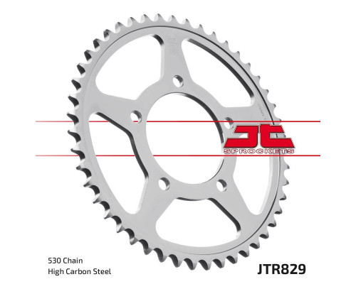 Jt задня зірічка 824 47 suzuki gsf 600 95-04, gsf 650 05-06 (82447jtzbk)* (ланцюг 530) чорний