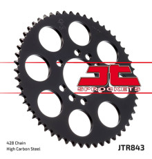 Jt задня зірочка 843 51 yamaha dt 125lc '85-'88, sr 125 '85-'94, dt 80lc (84351jt) (ланцюг 428)
