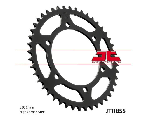 Jt задня зірочка 866 46 yamaha xtz 750 89-98 (3ld) (86645jtzbk) (ланцюг 520) чорний