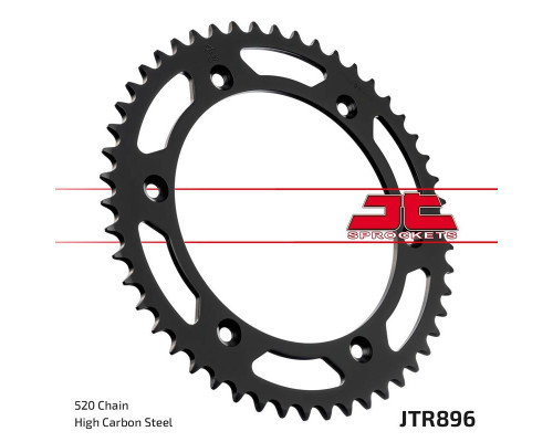 Задня зірочка jt 896 52 ktm 125 mx '90, 250 mx '83-87, 500 mx '85-87, 350 enduro '84-87, 600 lc4 mx '89 (89652jt) (ланцюг 520)