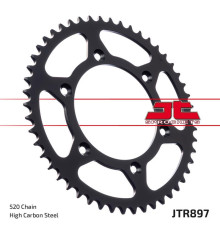 Jt задня зірочка 899 42 ktm sx/exc (89942jtzbk) (ланцюг 520) чорний