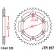 Jt задня зірочка 899 42 ktm sx/exc (89942jtzbk) (ланцюг 520) чорний