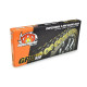 Ланцюг привод moto-master gpx-520g professional motocross / enduro racing x-ring chain золотого кольору (120 лань, зажим в комплекті)