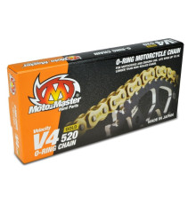 Moto-master приводний ланцюг v4-520g o-ring золотий ланцюг приводний ланцюг золотого кольору (120 лань, зажим в комплекті)
