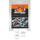 Moto-master болти задні зірочки m8x30mm (6 штук) fujilok u-nut (шестикутник) honda/yamaha/suzuki/kawasaki
