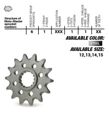 Moto-master зірочка передня 2141 13 kawasaki kxf 450 '06-'20, klx 450r '07-'20(jtf1565.13) (214113) (56513)yfz 450 '04-'13