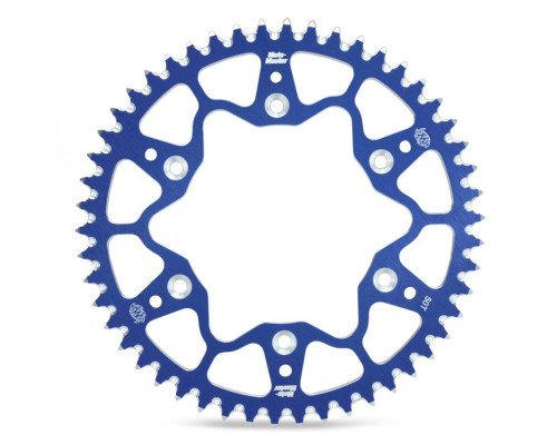 Moto-master алюмінієва задня зірочка t7075 (ergal) 270 49 (27049) blue yamaha yz/yzf '99-'24 wrf '01-'24 (jtr251.49) (ланцюг 520)