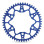 Moto-master алюмінієва задня зірочка t7075 (ergal) 798 52 (79852) blue suzuki rm 80/85, yamaha yz 80/85 (93-24) (jtr798.52) (ланцюг 428)