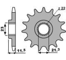 Зірочка передня pbr 2051 14 18nc yamaha ttr 250 93-06, yfm 250 r raptor 08-11 (ланцюг 520)