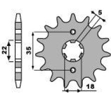 Зірочка передня pbr 2053 14 18nc yamaha tw 125/200 87-05 (ланцюг 428)