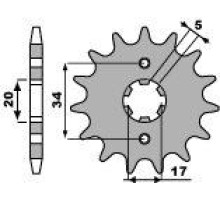 Pbr передня зірочка 2060 13 18nc honda crf 230 (03-15) (ланцюг 520)