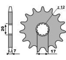 Зірочка передня pbr 2064 13 18nc aprilia 50 rs, hm, am6 (ланцюг 428)