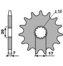 Зірочка передня pbr 2064 13 18nc aprilia 50 rs, hm, am6 (ланцюг 428)