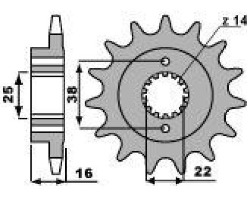 Pbr передня зірочка 2075 15 18nc ducati 748 strada 95-02 (-1) (ланцюг 520)